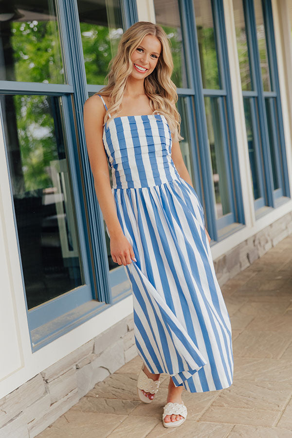 Club Chic Stripe Midi Dress Image - 1