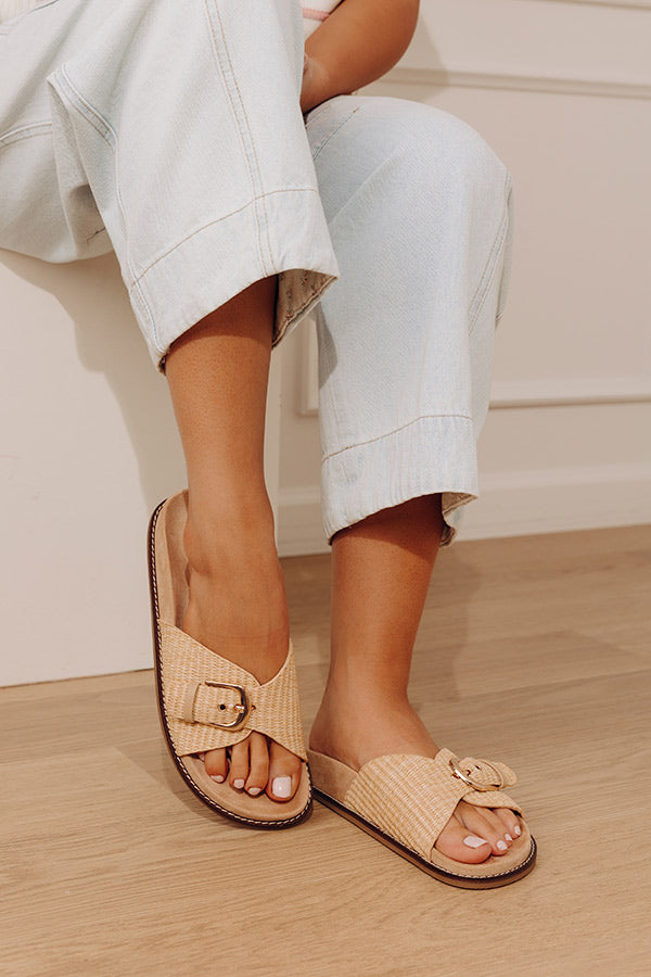 Passport Raffia Woven Sandals