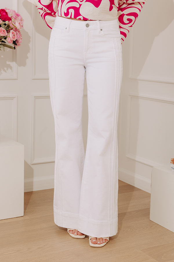 Hidden Jeans Ainsley Midrise Pintuck Flare Jeans