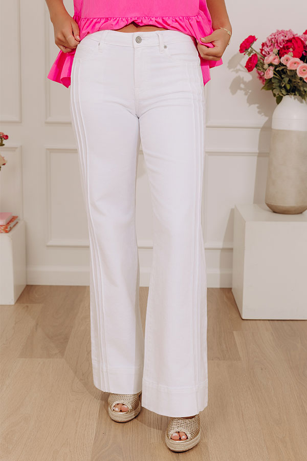 Hidden Jeans Ainsley Midrise Pintuck Flare Jeans Image - 1