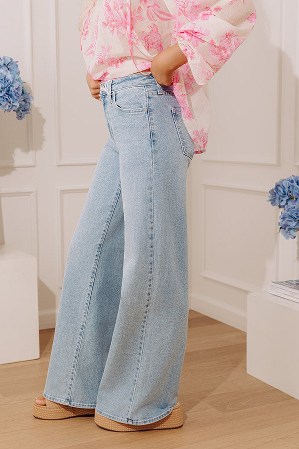 JUST USA Sydney Midrise Wide Leg Jean Image - 3