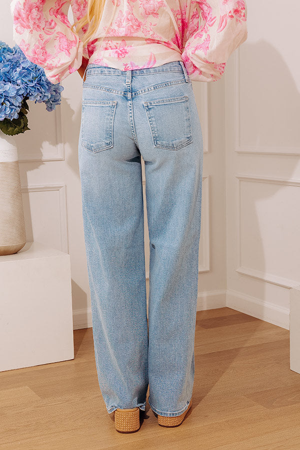 JUST USA Sydney Midrise Wide Leg Jean Image - 4
