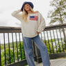 Freedom Rings Off Shoulder Knit Sweater Image - 1