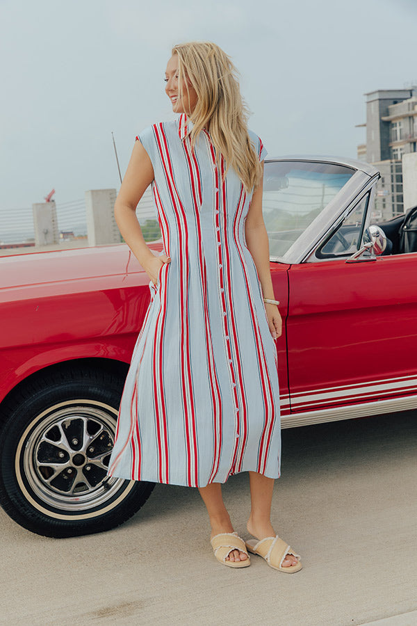 Liberty Lane Stripe Midi Dress Image - 1