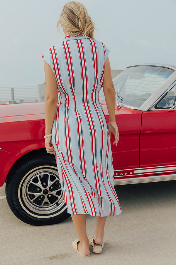 Liberty Lane Stripe Midi Dress Image - 3