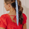 Feeling Dreamy Floral Hair Scarf in Blue Image - 1