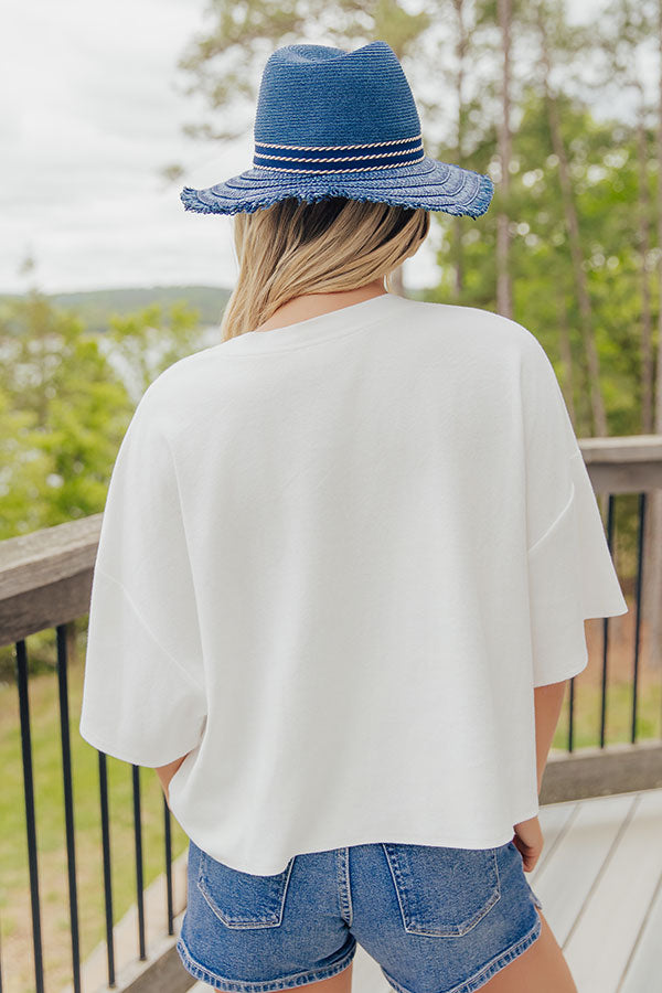 All-American Summer Embroidered Tee Image - 4