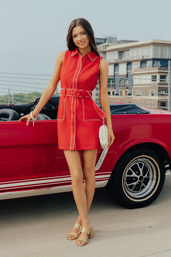 Main Attraction Embroidered Mini Dress Image - 2