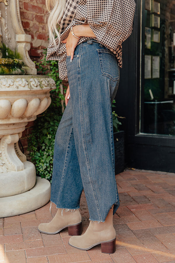 JUST USA Hunter Midrise Barrel Leg Jean Image - 2