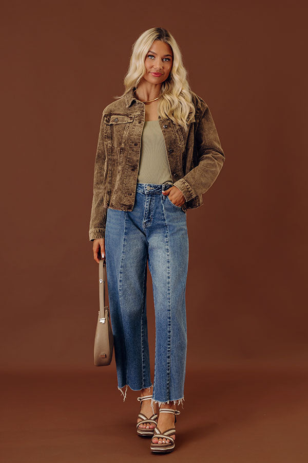 JUST USA Hunter Midrise Barrel Leg Jean