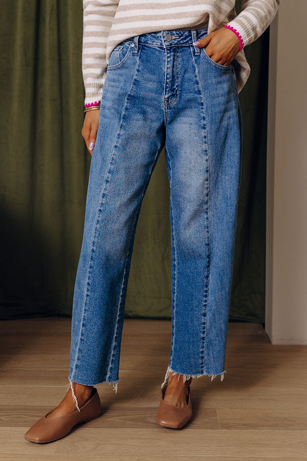 JUST USA Hunter Midrise Barrel Leg Jean Image - 2