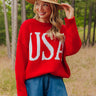 All-American Cutie Oversized Knit Sweater Image - 1
