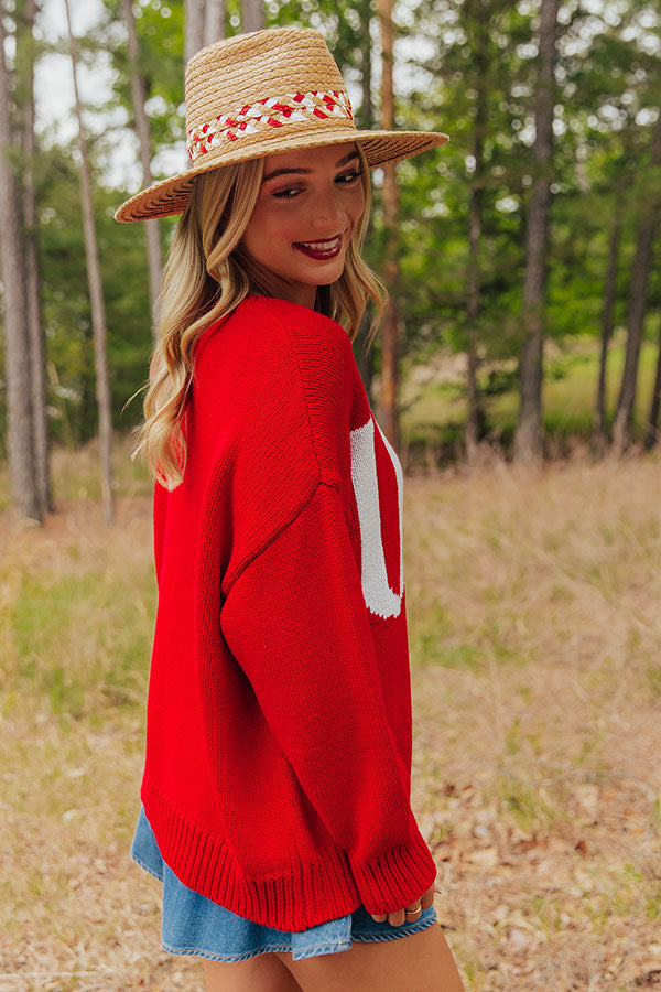 All-American Cutie Oversized Knit Sweater Image - 3