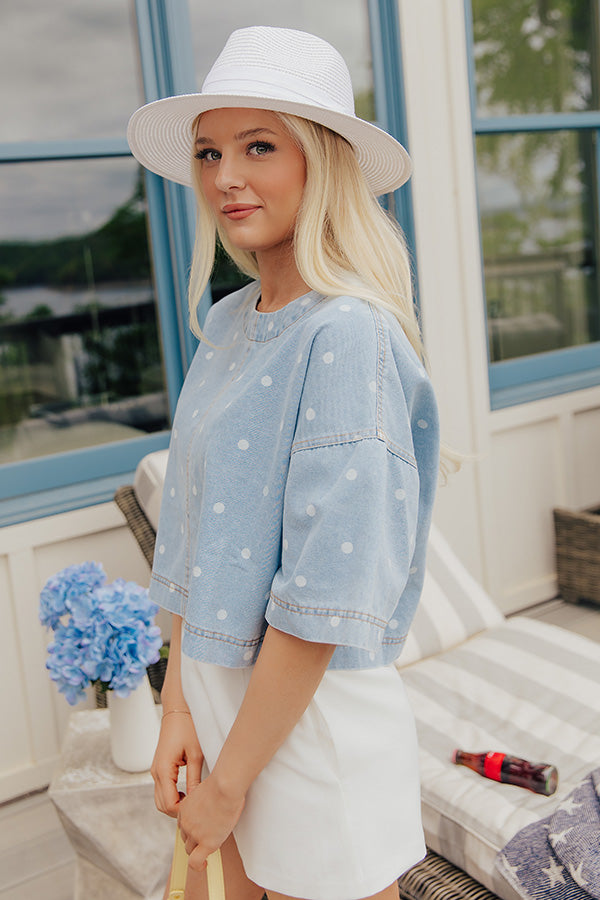 Sweet Spot Denim Top Image - 2