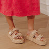 Onya Raffia Woven Platform Sandal in Natural Image - 1