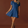 Fifth Ave Chic Denim Mini Dress Image - 1