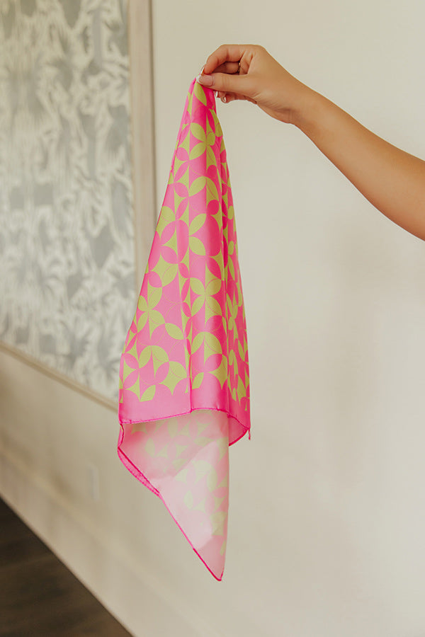 Color Pop Satin Hair Scarf Image - 2
