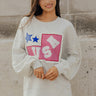 USA Darling Patchwork Sweatshirt Image - 1