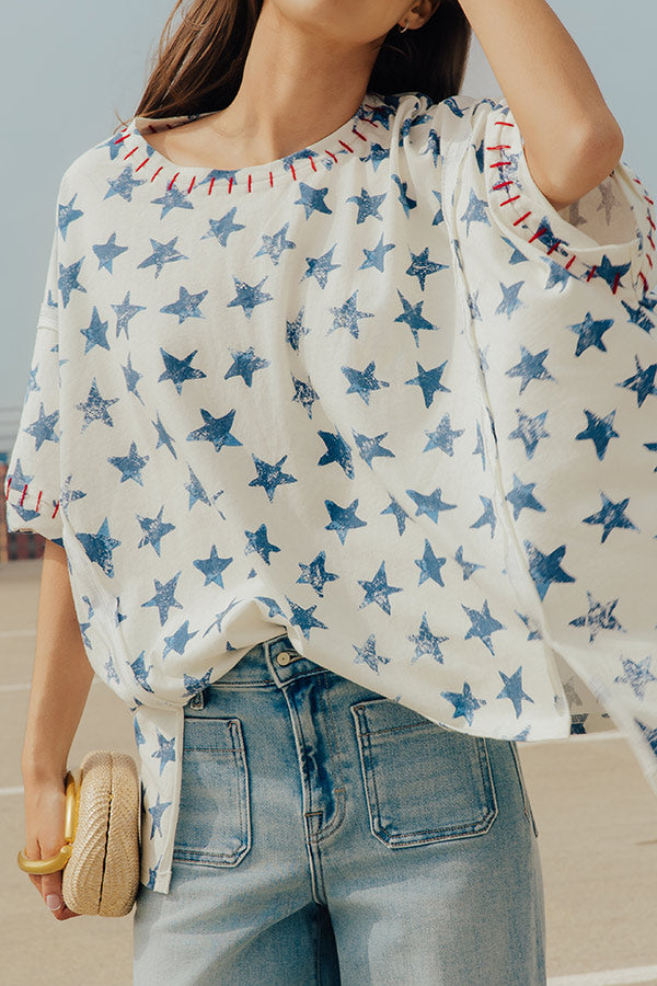 Starry Eyed Oversized Tee Image - 2