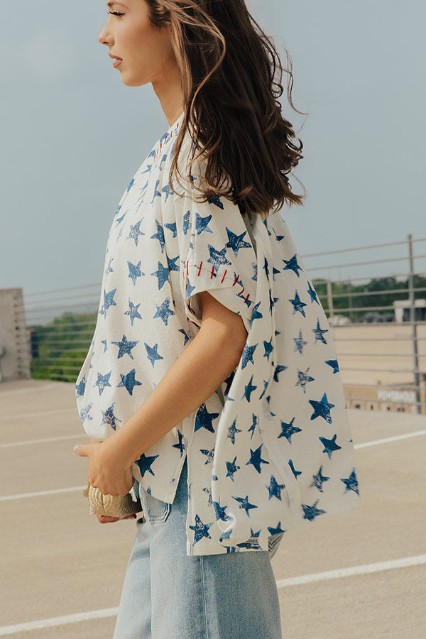 Starry Eyed Oversized Tee Image - 4