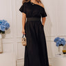 Soho Evening Asymmetrical Poplin Maxi Dress Image - 1