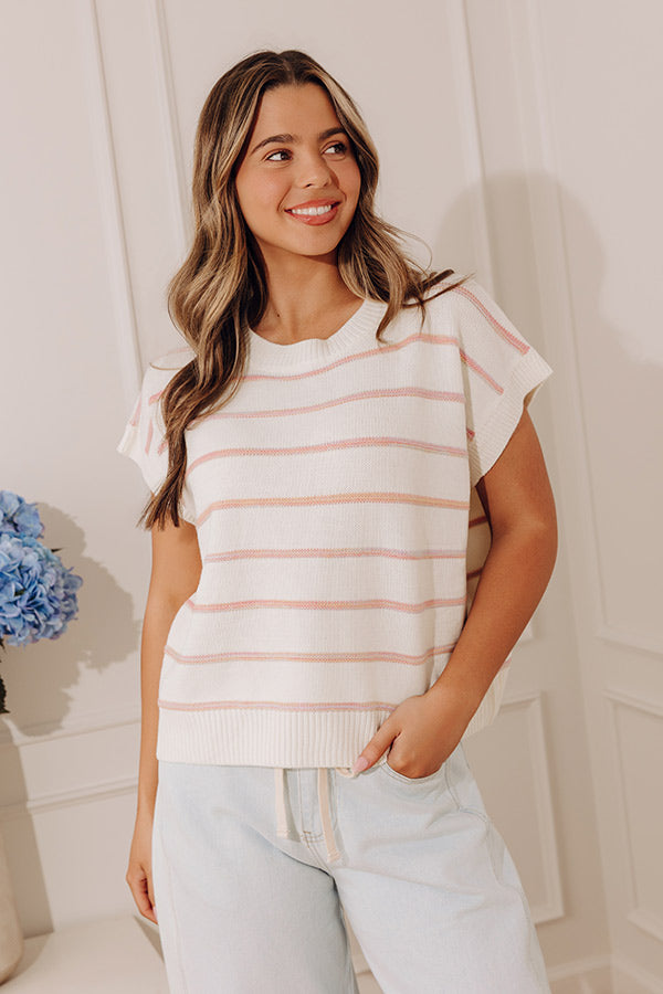 Country Club Chic Stripe Knit Top Image - 5