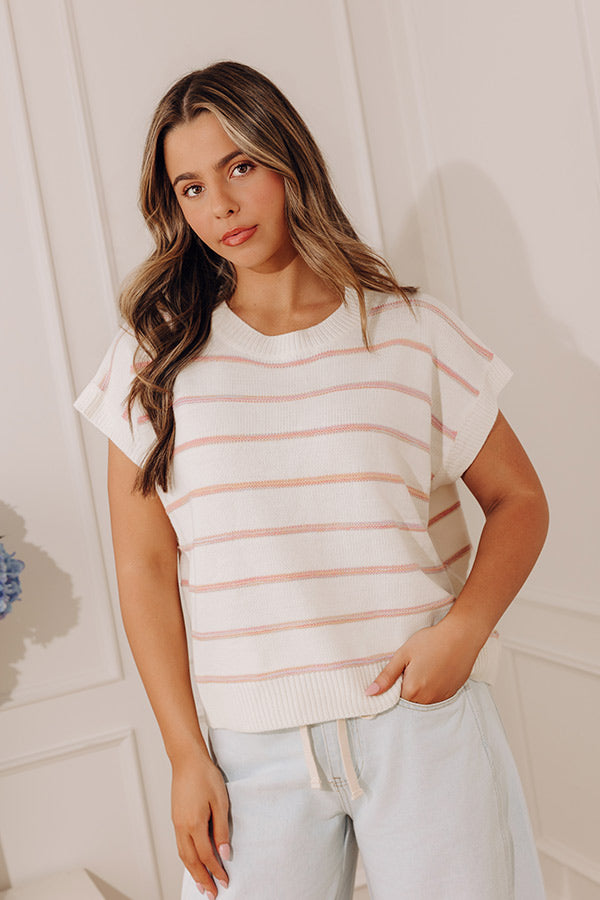 Country Club Chic Stripe Knit Top Image - 1
