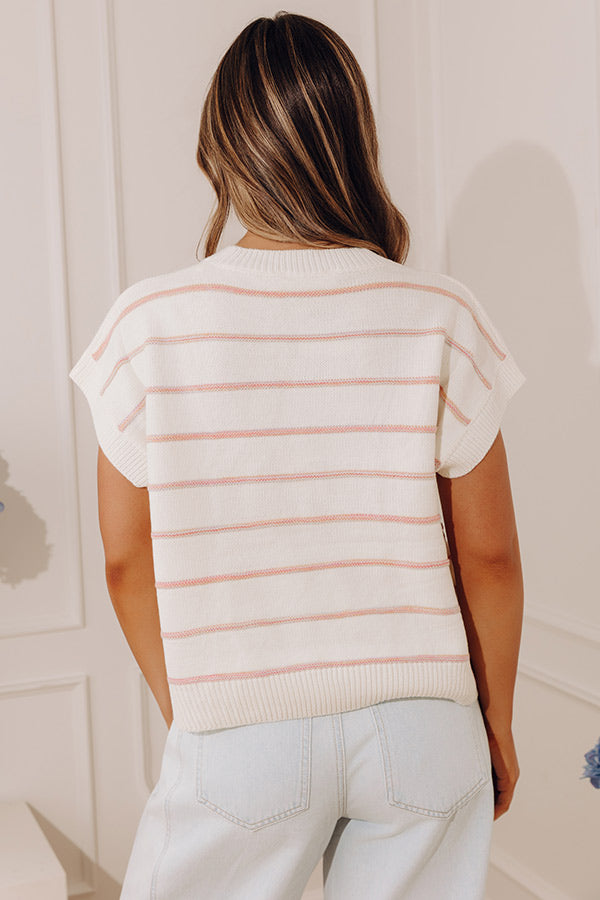 Country Club Chic Stripe Knit Top Image - 2