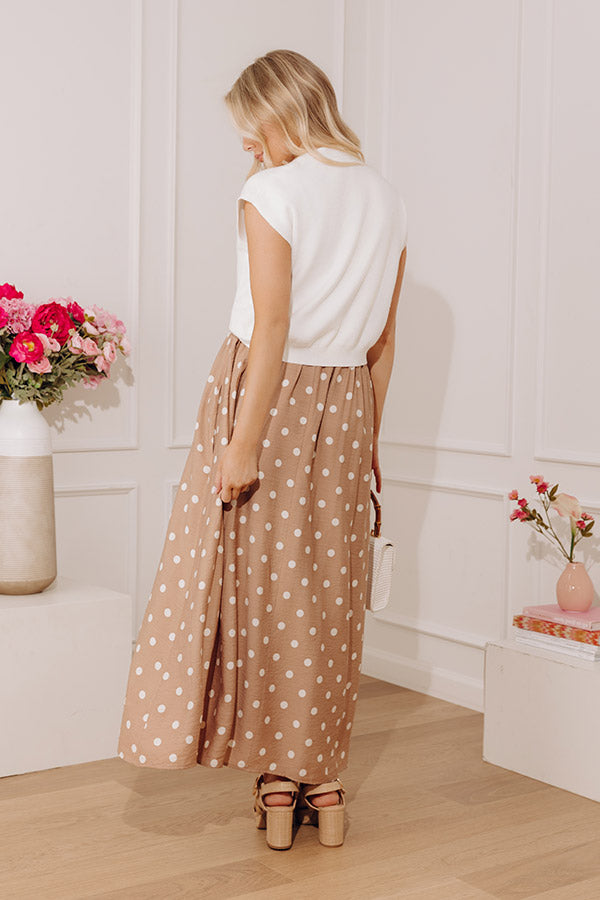 Madison Brunch Two Piece Midi Dress in Mocha S / Mocha Madison Brunch Two Piece Midi Dress in Mocha S / Mocha