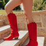 The Dixie Faux Leather Cowboy Boot Image - 1