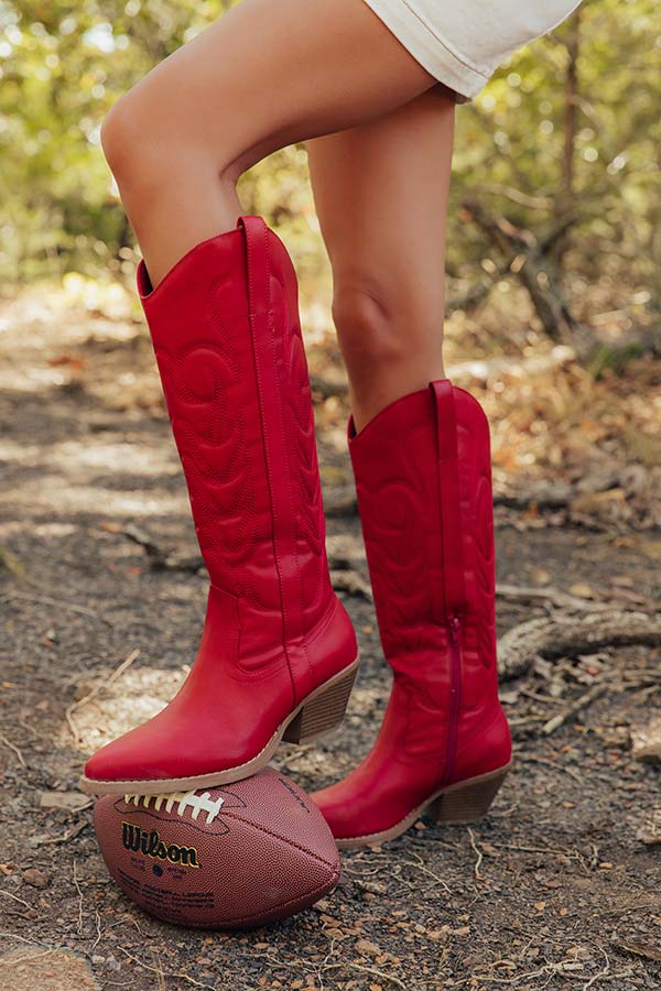 The Dixie Faux Leather Cowboy Boot Image - 1