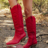 The Dixie Faux Leather Cowboy Boot Image - 1