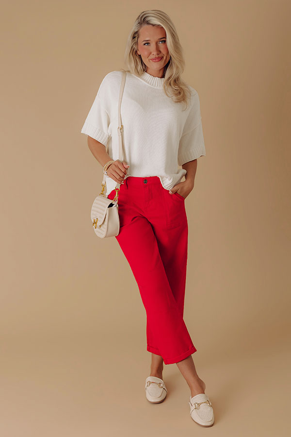 RISEN Carolina High Waist Barrel Leg Ankle Jean Image - 2