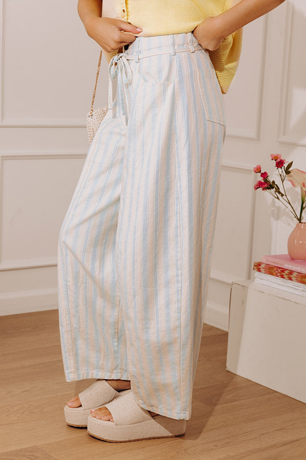 The Blake Midrise Stripe Barrel Leg Jean Image - 4