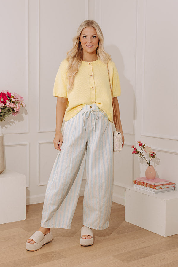 The Blake Midrise Stripe Barrel Leg Jean Image - 1