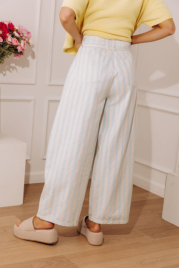 The Blake Midrise Stripe Barrel Leg Jean Image - 5