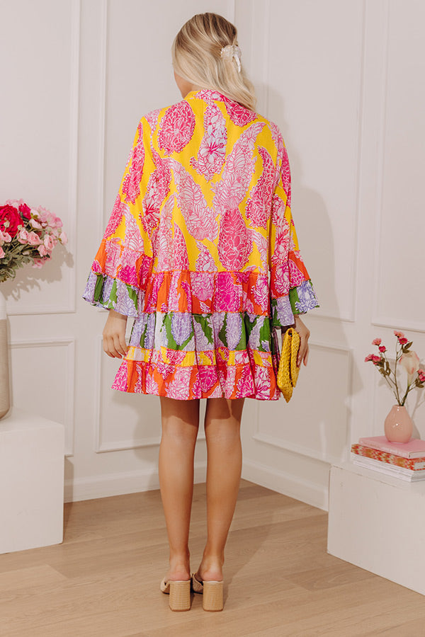 Bohemia Belle Floral Embellished Mini Dress Image - 5
