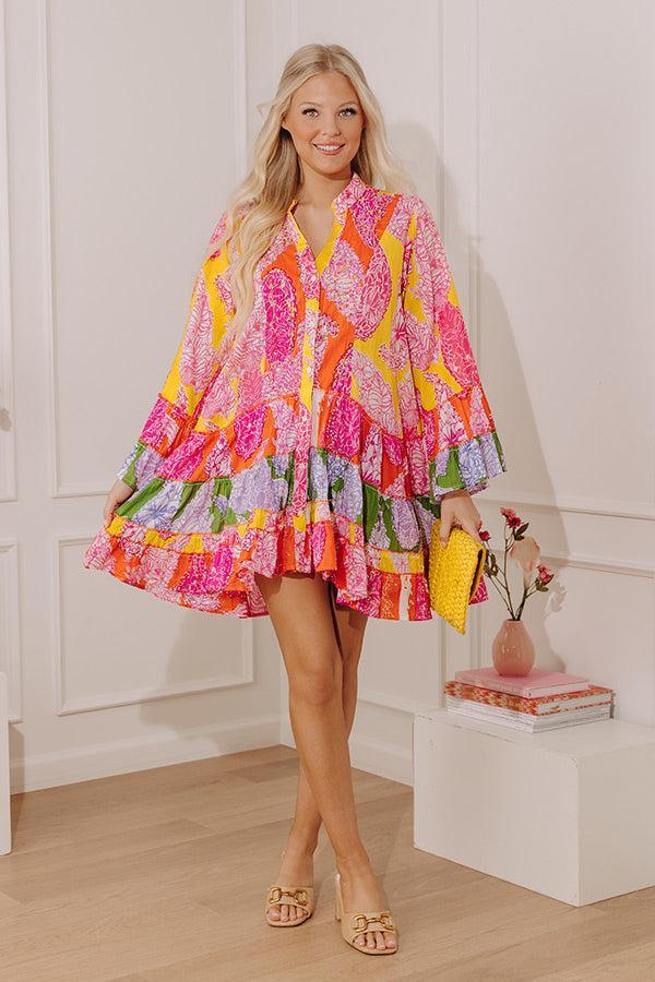 Bohemia Belle Floral Embellished Mini Dress Image - 4