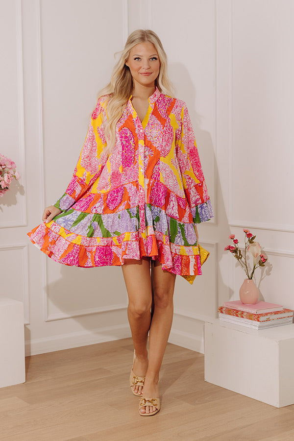 Bohemia Belle Floral Embellished Mini Dress