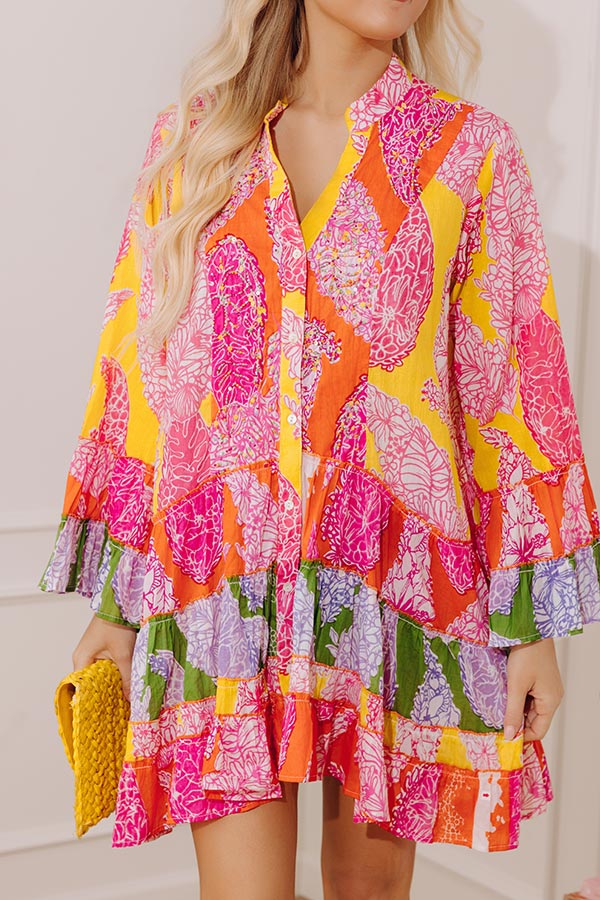 Bohemia Belle Floral Embellished Mini Dress Image - 2