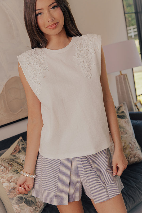 Feeling Posh Applique Embellished Top Image - 3