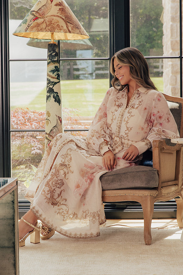 Versailles Bound Floral Midi Dress