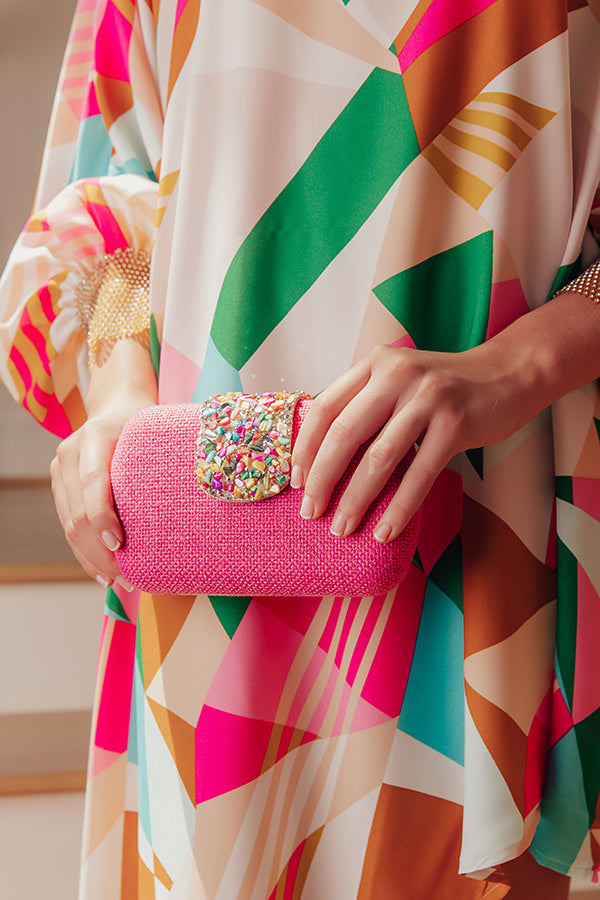 The Dolly Tweed Hard Shell Clutch Image - 2