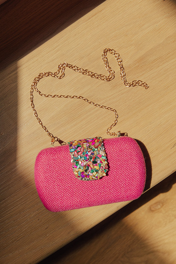 The Dolly Tweed Hard Shell Clutch Image - 4