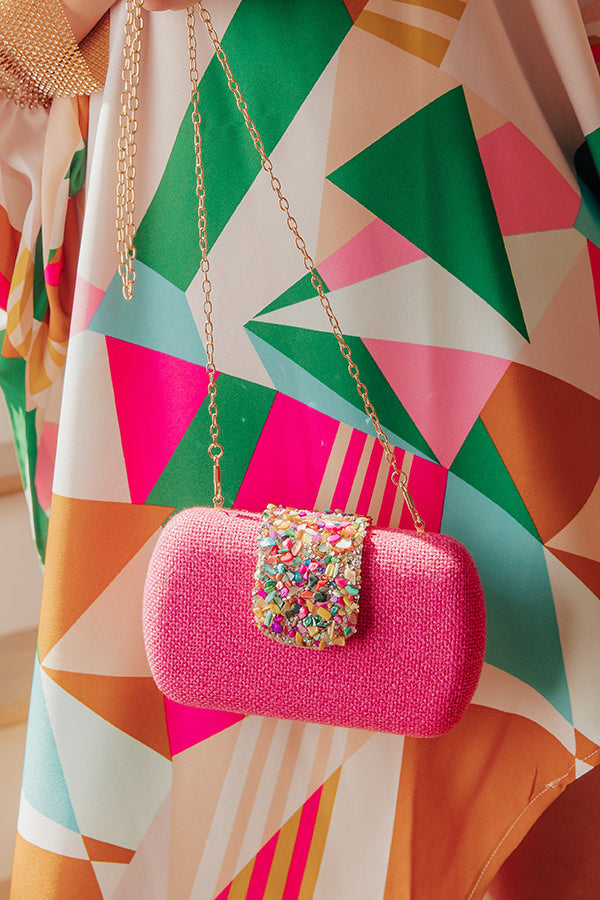 The Dolly Tweed Hard Shell Clutch Image - 1