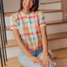 The Gracie Button Up Gingham Top Image - 1