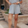 Seaside Sunday High Waist Stripe Shorts Image - 1
