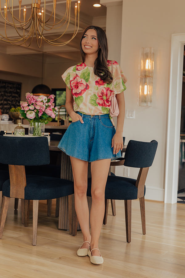 Floral Reverie Knit Sweater Top Image - 1