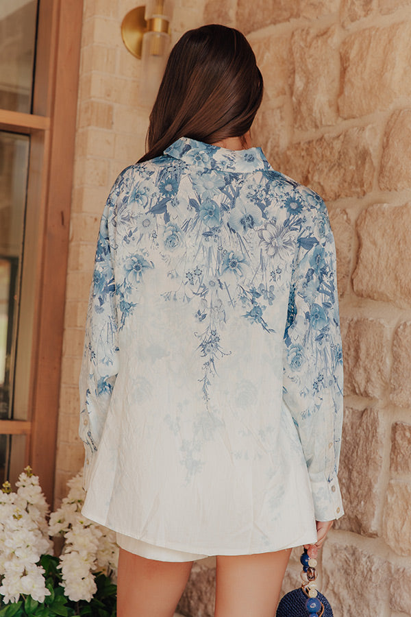 Floral Whispers Button Up Top Image - 5
