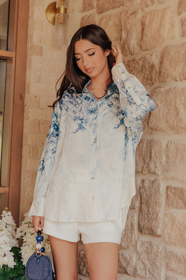 Floral Whispers Button Up Top Image - 1